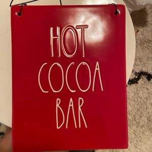 Rae dunn hot cocoa bar sign